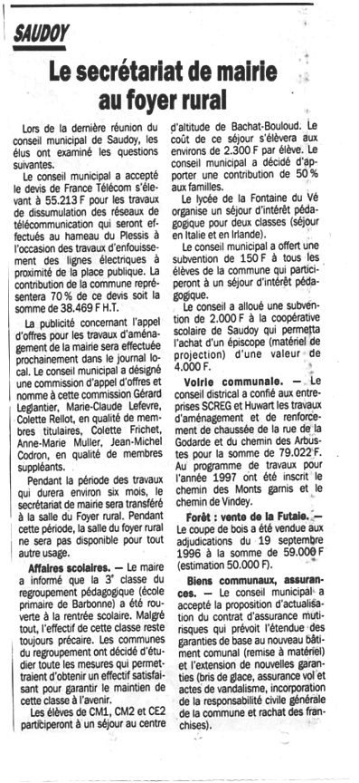 cr conseil muniicipal 1996
